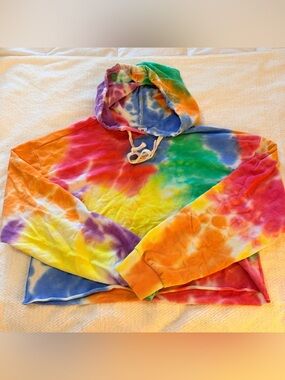 Colorful Tie-Dye Hooded Sweatshirt